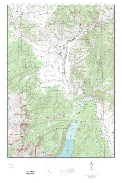 MyTopo Stanley, Idaho USGS Quad Topo Map