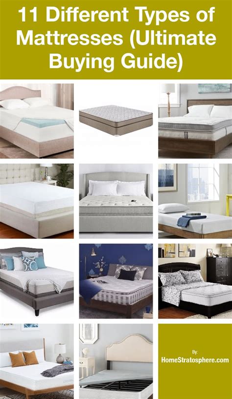 12 Different Types of Bed Mattresses (Buying Guide for 2021 ...