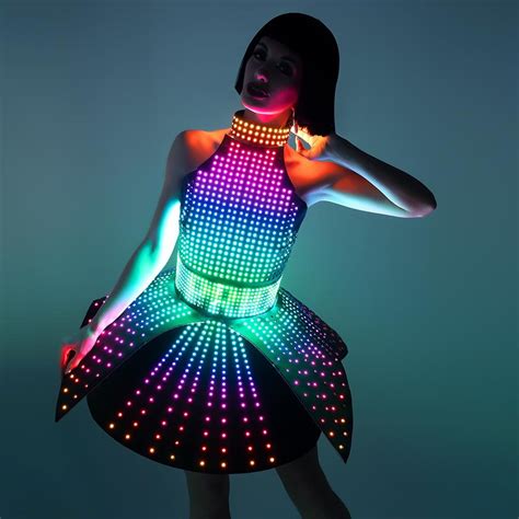 Rave LED Light up Rainbow Dress Outfit / Fashion Festival | Etsy | Festival costumes, Light up ...