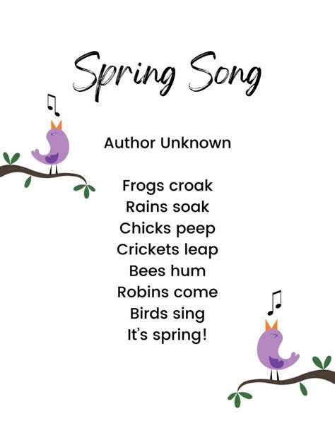 Short Spring Poems for Kids that Celebrate Nature