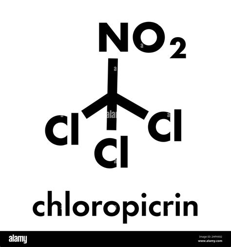 Chloropicrin soil fumigant molecule. Skeletal formula Stock Vector Image & Art - Alamy