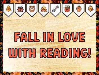 FALL IN LOVE WITH READING! Fall Bulletin Board Kit & Door Décor by Nitin Sharma