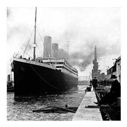 Titanic at the docks of Southampton Fine Art Print by Unknown at ...