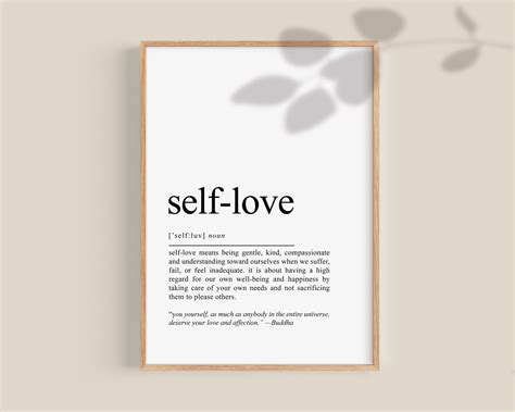 Self-love Definition Print Self Love Gift Self Love Quotes - Etsy Australia