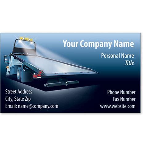 Designer Automotive Business Cards - Azure Towing