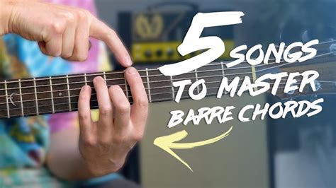 Top 5 Barre Chord Songs For BEGINNERS! - YouTube