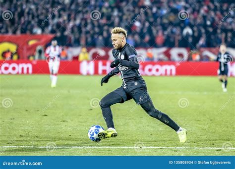 Neymar Playing on a UEFA Champions League Match Editorial Stock Image - Image of european ...