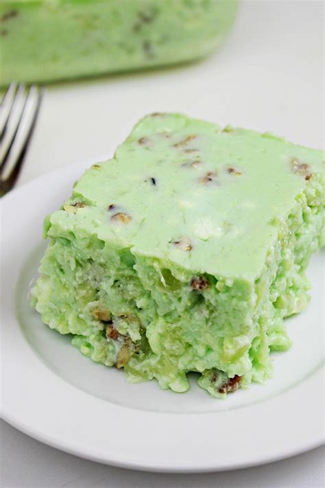 Grandma's Lime Green Jello Salad Recipe (with Cottage Cheese ...