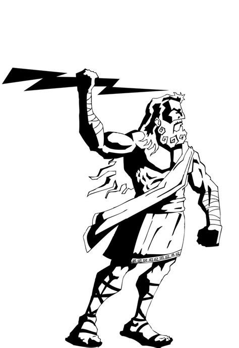 zeus clipart black and white - Clip Art Library