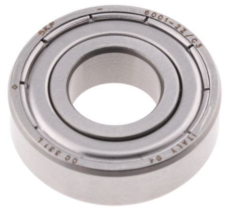 6001-2Z/C3 SKF | Deep Groove Ball Bearing 6001-2Z/C3 12mm I.D, 28mm O.D | 667-0995 | RS Components