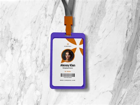 Free Vertical ID / Member Card Mockup PSD - Designbolts