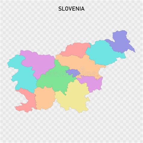 Isolated Colored Map of Slovenia Stock Vector - Illustration of ...