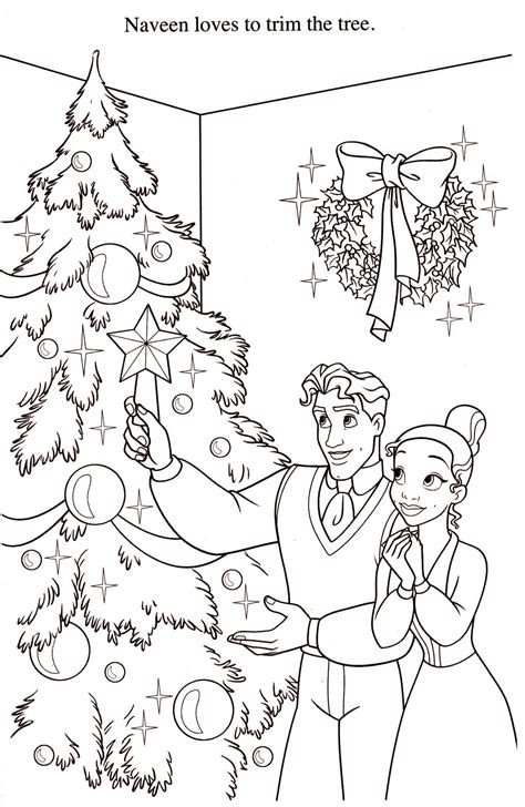 Disney Princess Christmas Coloring Pages – Thekidsworksheet