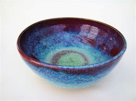 Purple and blue ceramic bowl | Handmade pottery bowls, Purple bowls, Ceramics