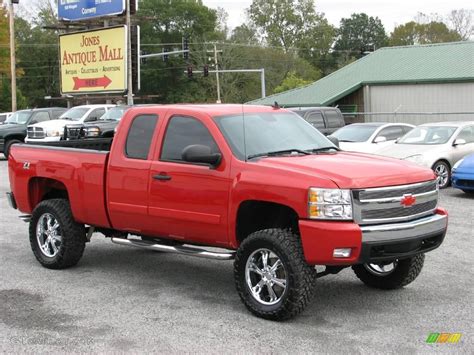 2008 Victory Red Chevrolet Silverado 1500 Z71 Extended Cab 4x4 ...