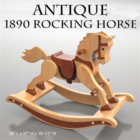 Antique 1890 Rocking Horse Wood Toy Plans & Patterns PDF - Etsy ...