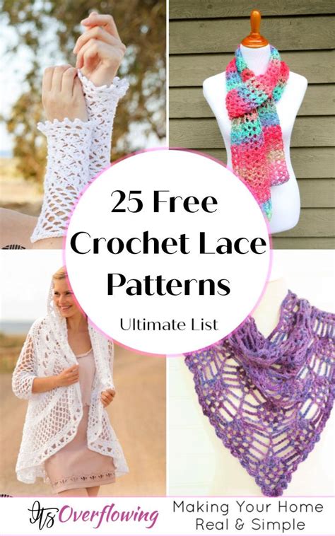 25 Free Crochet Lace Patterns for Beginners • Its Overflowing