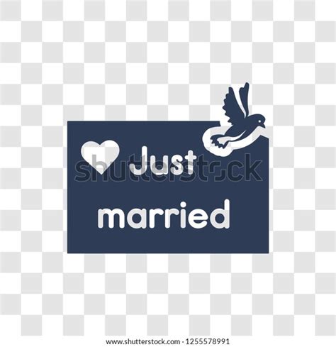 Just Married Icon Trendy Just Married Stock Vector (Royalty Free ...