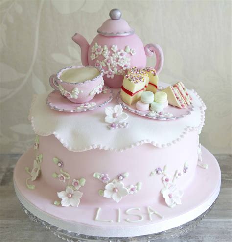 Tea Party Cake created by KakeCouture | Tea party cake birthday, Tea party cake, Teapot cake