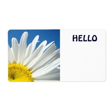 Daisy Name Tag Template - Printable Word Searches