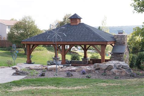 Outdoor Pavilion With Fireplace - Building & Construction - DIY ...