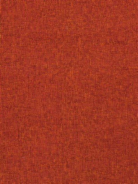 A woven durable upholstery fabric with slight texture in a deep, rich orange. This soil/stain ...