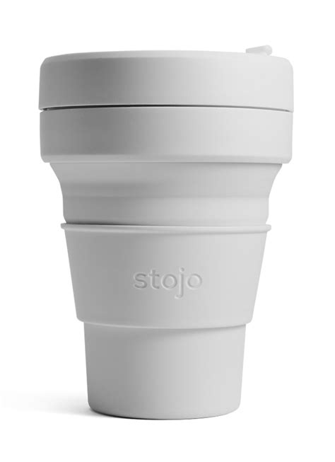 Stojo Collapsible Reusable Coffee Cup - Cashmere - 355ml - Stojo