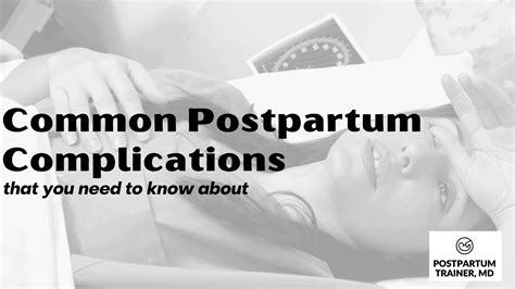 Common Postpartum Complications [You Need To Know To About] - Postpartum Trainer, MD