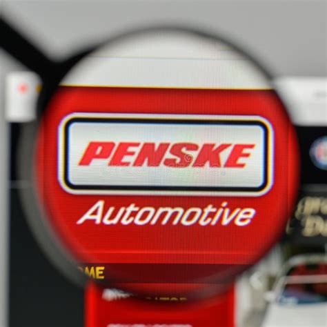 Milan, Italy - November 1, 2017: Penske Automotive Group Logo on ...