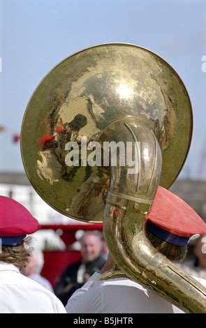 Sousaphone Player in a Marching Jazz Band Stock Photo, Royalty Free ...