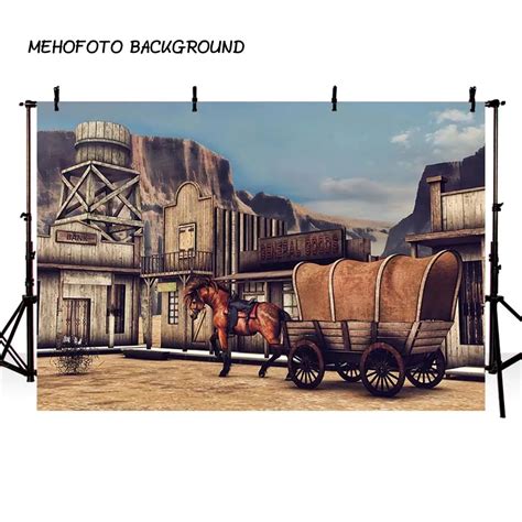 MEHOFOTO Wild West Cowboy Saloon Photography Backdrops Bank Background ...