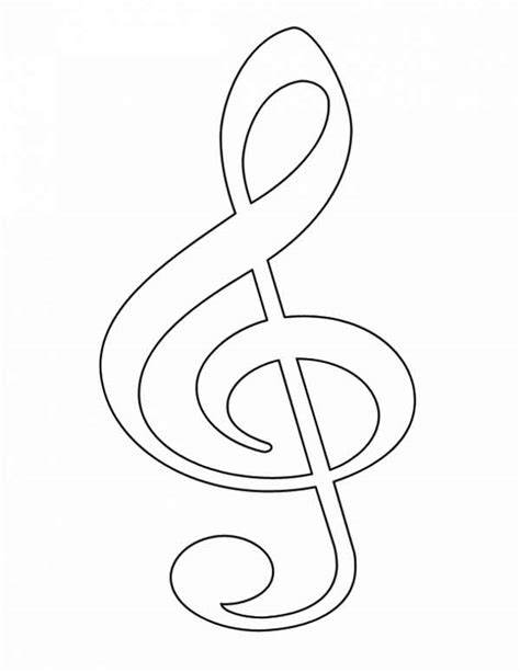 Treble Clef Drawing at GetDrawings | Free download