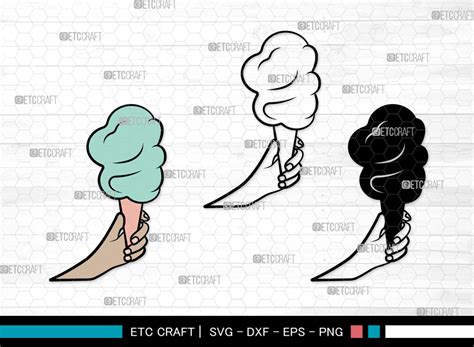 Cotton Candy SVG, Candy Silhouette Graphic by Pixel Elites · Creative Fabrica