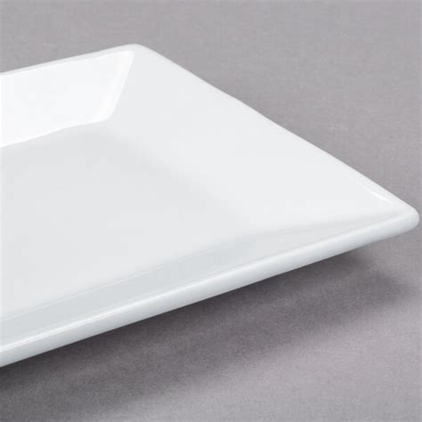 White Rectangular Plates - 24/Case | WebstaurantStore