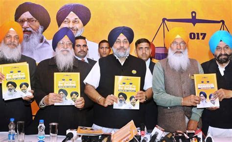 Ruling Shiromani Akali Dal Releases Manifesto For Punjab Elections