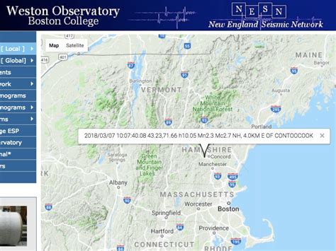 Earthquake Hits Hopkinton: Report | Concord, NH Patch