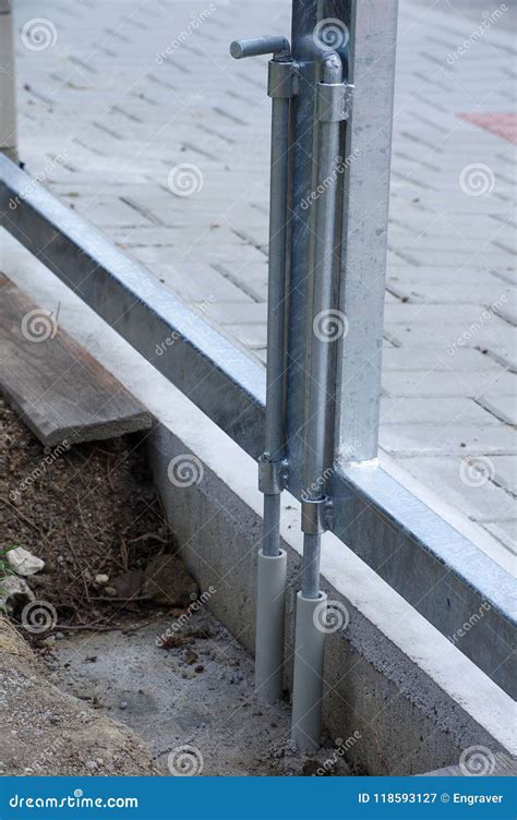 Gate pad bolt stock image. Image of objects, fencing - 118593127