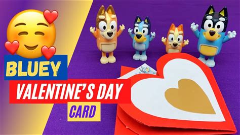 BLUEY Valentine's Day Card DIY | Bluey Craft | Bluey DIY | Disney Jr ...