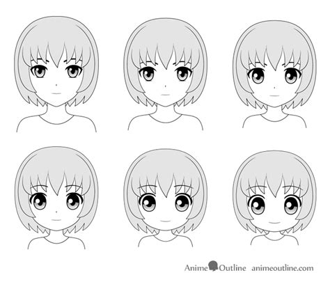 How to Draw Different Styles of Anime Heads & Faces - AnimeOutline