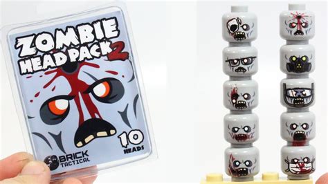 BrickTactical Update #207 - LEGO Zombie Head Pack 2! - YouTube