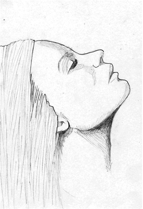 Pin by Bonnie Rickard on things to draw | Girl face drawing, Face sketch, Side face drawing