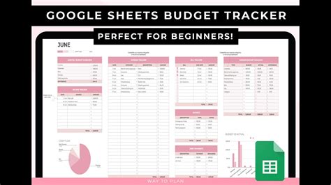 Google Sheets Spending Tracker Template - prntbl ...