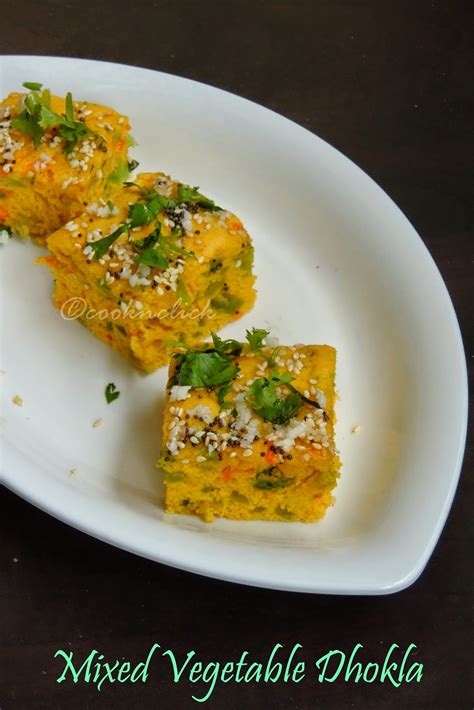 Mixed Vegetable Dhokla | Cook N Click