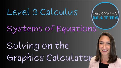 Solving systems of equations with 3 unknowns using the graphics ...