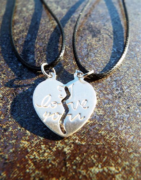 Heart Pendant Couple's Necklace Handmade Silver Sterling 925 Love ...