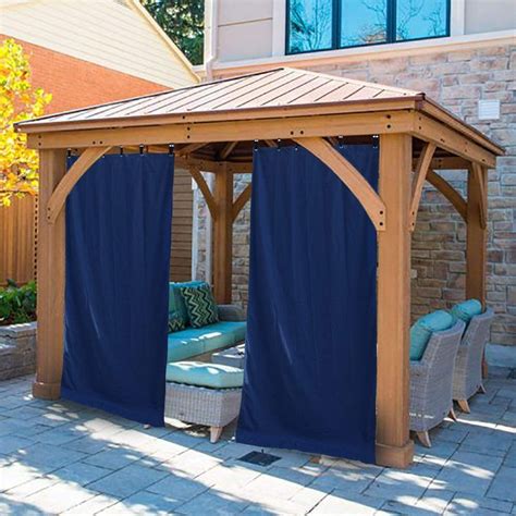 Pro Space Outdoor Curtains Blackout UV Ray Protected Waterproof Curtain 1 panel - Walmart.com ...