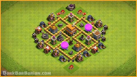 The ULTIMATE TH5 HYBRID/TROPHY[defense] Base 2021!! Town Hall 5 Hybrid Base Design - Clash of ...