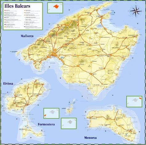 Balearic Islands travel map | Majorca, Island travel, Balearic islands