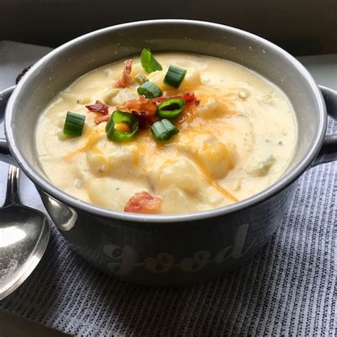 No Bacon Potato Soup | kitchengetaway.com