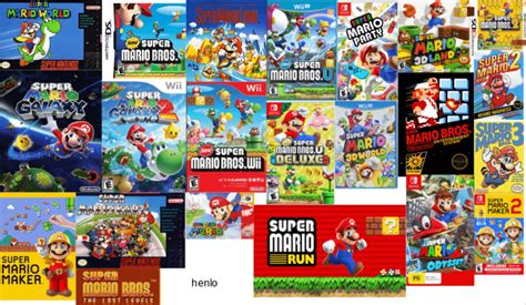 here's my epic collection of all of the mario games I could find that ...